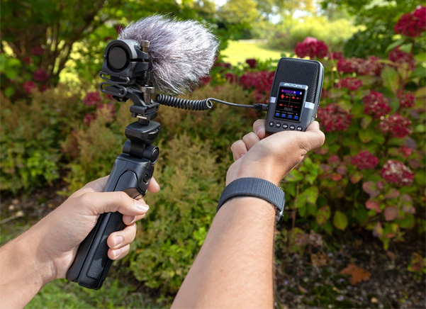 Sound design external mic use