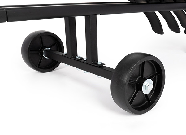 Close up of stand cart showing off sturdy construction