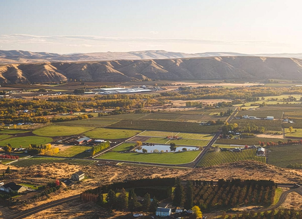 Hills and fields of Yakima Washington